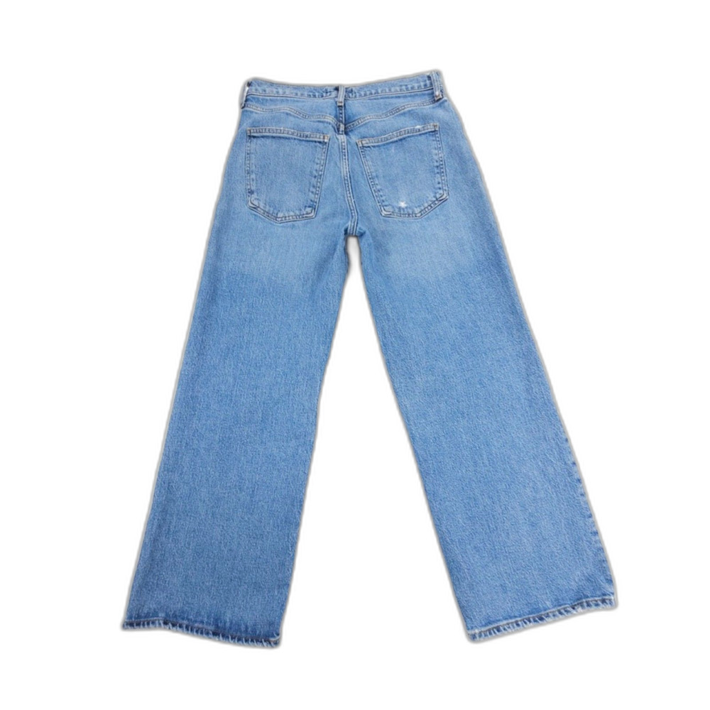AGOLDE Harper Crop Straight Jeans Moor 90s y2k Minimal Grunge VSCO Clean Girl 27 - Picture 5 of 8